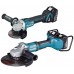 MAKITA DLX2245PT1 Sada akumulátorových úhlových brusek DGA900Z, DGA506Z, 3x aku 18V/5Ah