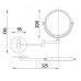 NIMCO UNIVERSAL nástěnné kosmetické zrcadlo 20cm ZR8992B-26