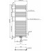 NOVASERVIS Otopné těleso rovné, středové připojení, 450x1200mm, černé 450/1200/RS,5