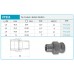 NOVASERVIS topenářské šroubení 1/2" s plochým těsněním FT211/15