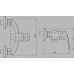 NOVASERVIS METALIA 57 Sprchová baterie bez příslušenství 150 mm, BÍLÁ 57060/1,1