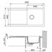 BAZAR Franke Orion OID 611, 940x510 mm, tectonitový dřez, černá 114.0288.543 POŠKOZENÉ NA OKRAJÍCH!!