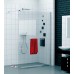 RONAL PDT4P Pur samostatná stěna s profilem, 30-100 cm, chrom/čiré sklo PDT4PSM21007