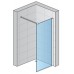 RONAL PDT4P Pur samostatná stěna s profilem, 70 cm, chrom/čiré sklo PDT4P0701007