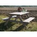 Zahradní set PIKNIK 160 cm, borovice, šedá 12500