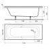 IDEAL Standard PLAYA obdélníková vana 170 x75 cm k zabudování T962601