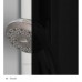 RONAL PLSE2 Pur Light S rohový vstup, 70cm, pravý, bílá/sklo černé PLSE2D0700455