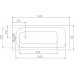 POLYSAN LAURA obdélníková vana 160x70x39cm, bílá 24611