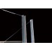 POLYSAN VITRA LINE obdelníková zástěna 900x800 mm BN 5315, levá