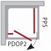 RAVAK PIVOT Sprchová pevná stěna PPS-90 satin Transparent 90G70U00Z1