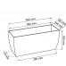 PROSPERPLAST COUBI truhlík 40x18x15cm, 7l, zelená DUP400