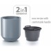 Prosperplast HEOS Květináč s vkladem 39cm, bílá DPHEW400
