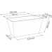 Prosperplast TUBUS CASE BETON Effect Truhlík 40x21,6x20cm, terakota DTUC400E