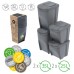 Prosperplast SORTIBOX Sada 4 odpadkových košů, 2x25l a 2x35l, bílá IKWBMS4