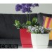Prosperplast COUBI SQUARE P Květináč s miskou 15,5 cm, 2,5l, grafit DUKP155
