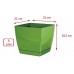 Prosperplast COUBI SQUARE P Květináč s miskou 21 cm, 6l, grafit DUKP210