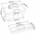 Prosperplast GREENBOX Plastový kufr na nářadí transparentní, 300 x 167 x 150 mm N12G