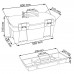 Prosperplast GREENBOX Plastový kufr na nářadí transparentní, 597 x 285 x 320 mm N25G