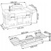 Prosperplast TITAN Plastový kufr na nářadí žlutý, 554 x 286 x 276 mm NT22CM