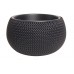 Prosperplast SPLOFY Bowl květináč 37cm, 9l, antracit DKSP370