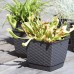 Prosperplast RATOLLA SQUARE Květináč s miskou 22cm, 6l, bílá DRLK220