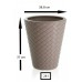 Květináč MATUBA 40 cm, 28l, bambus bílá DBMA400