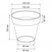 Prosperplast CUBE SHINE Kvetináč 14x12,4cm káva s mlékem DCUB140S