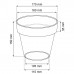 Prosperplast CUBE SHINE Kvetináč 17x15cm oliva DCUB170S