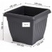 Prosperplast TERRA Květináč 15x15x13cm, 1,7l, antracit DKWT15