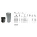Květináč TUBUS SLIM BETON 25 cm, 9/15,5l, beton DTUS250B