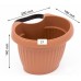 Prosperplast TERRA Květináč závěsný, na okapy, 15,8cm, 2l, antracit DTRY20