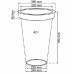 Květináč VERONA 40 cm, 42l, antracit DPV40