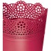 Prosperplast LACE květináč s krajkou 18 cm, fuchsie DLAC180