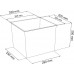 PROSPERPLAST URBI SQUARE Květináč 21/49l, bordo DURS325