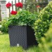 VÝPRODEJ Květináč RATO LOW 22 cm, 9,8l, ratan antracit DRTS225L BEZ VNITŘNÍ VLOŽKY!!!