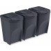 Prosperplast SORTIBOX Sada 3 odpadkových košů 3x35l, antracit IKWB35S3