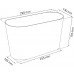 Prosperplast LACE truhlík s krajkou 28,5 x 13,5 cm, světle modrá DLAC285