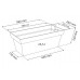Truhlík CUBE CASE BETON 60 cm, 25,5l, beton DCUC600B