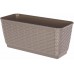 Prosperplast RATOLLA P Truhlík s miskou 49,2x17,2x17,4cm mocca DRL500P