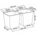 Prosperplast TWINS CUBE Květináč na bylinky 24,4x11x12cm, beton DTC245