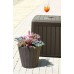 Prosperplast WOODE květináč 48,8x45,7cm šedý kámen DBWO490