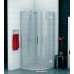RONAL PU4P Pur čtvrtkruh s dvoukřídlými dveřmi, rad55, 100cm, chrom/Cristal perly PU4P551001044