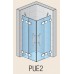 RONAL PUE2 Pur dvoudílný rohový vstup L-kov, <2m, levý, chrom/mastercarré PUE2GSM21030