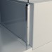 RONAL PUR52 Pur dvoukřídlé dveře pro pětiúhelník, <2m, chrom/Cristal perly PUR52SM21044