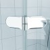 RONAL PUR2 Pur dvoukřídlé dveře, výška 2000mm, chrom/sklo mastercarré PUR2SM11030