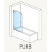 RONAL PURB Pur jednodílná vanová zástěna, 70cm, vlevo, chrom/Cristal perly PURBG07001044