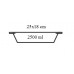 PYREX Zapékací mísa hranatá GREY 25 x 18 cm