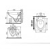 IDEAL Standard SAN REMO klozet závěsný 48 x 35,5 cm R349301