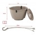 Prosperplast RATOLLA ROUND W Květináč závěsný 24,3 cm, bílá DRLW240