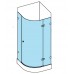 RAVAK Brilliant BSKK3-80 R čtvrtkruhový sprchový kout, chrom+transparent 3UP44A00Y1